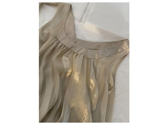 Vestido de seda Antonio Marras Beige - vista 5