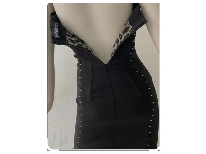 Vestido Dolce & Gabbana de algodón negro talla 40 - vista 3
