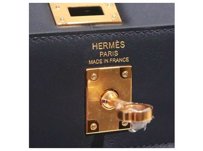 Hermès Borse HERMES Kelly 25 Blu navy - vista 10