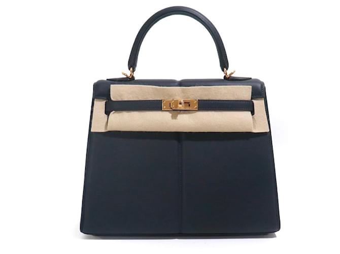 Hermès Borse HERMES Kelly 25 Blu navy - vista 4