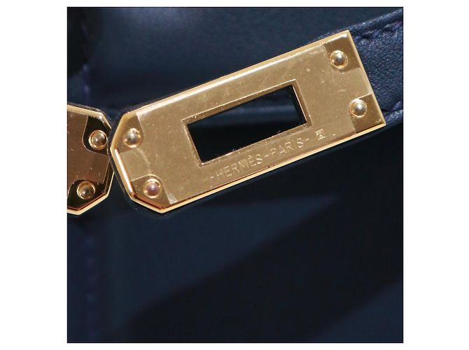 Hermès Borse HERMES Kelly 25 Blu navy - vista 7