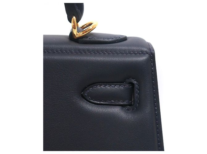 Hermès Borse HERMES Kelly 25 Blu navy - vista 8