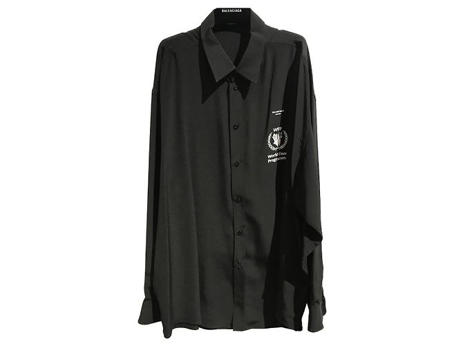 BALENCIAGA Tops T.FR 34 Seda Negro - vista 10