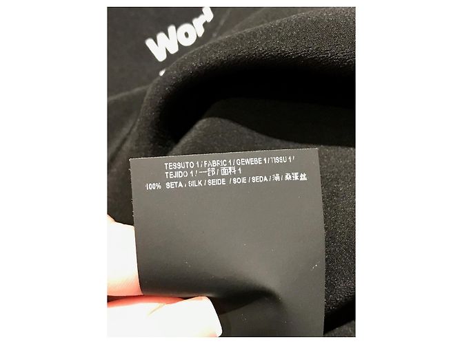BALENCIAGA Tops T.FR 34 Seda Negro - vista 9