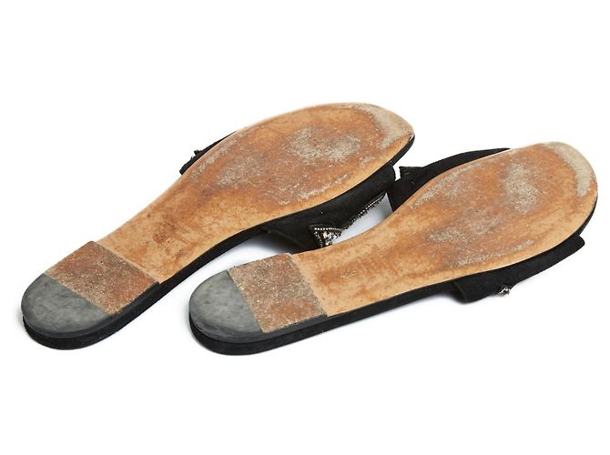 Isabel Marant Mules FR40 Schwarz Wildleder Juwel Slipper US9 - Ansicht 4