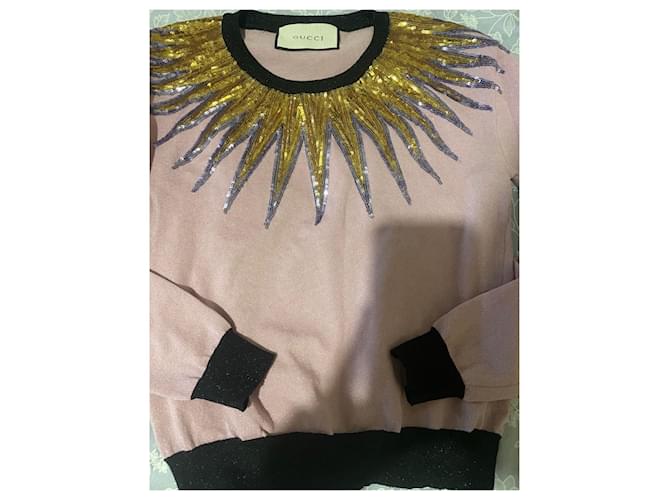 Gucci Strickjacke Rosa aus Polyester Pink - Ansicht 2