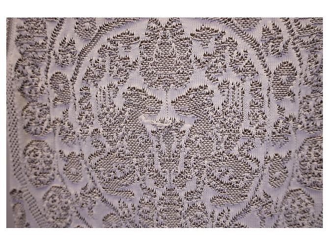 Valentino Garavani Vestido plisado Valentino de algodón blanco - vista 8