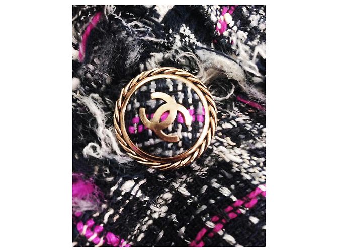 Chanel Abrigo de tweed de doble cara Multicolor - vista 2