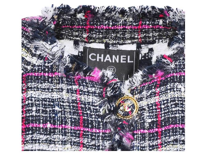 Chanel Abrigo de tweed de doble cara Multicolor - vista 7
