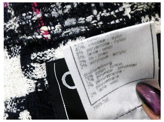 Chanel Abrigo de tweed de doble cara Multicolor - vista 8