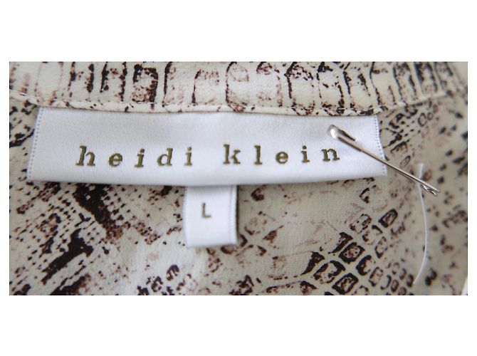 Vestido maxi de seda estampado de serpiente de Heidi Klein Beige - vista 7