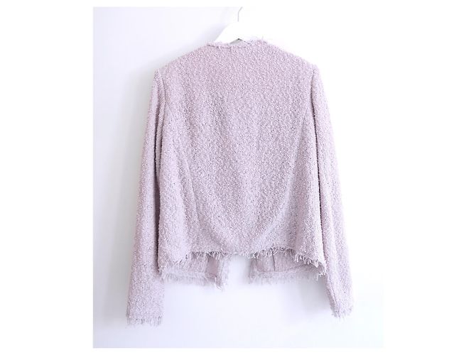 Jaqueta de Tweed de Algodão Lilás Shavani IRO - vista 4
