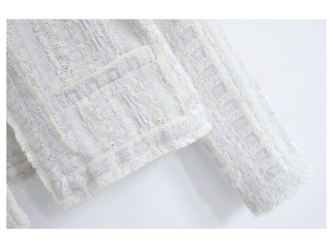 IRO Sorayan Jacke Perlgrau/Creme Roh - Ansicht 3