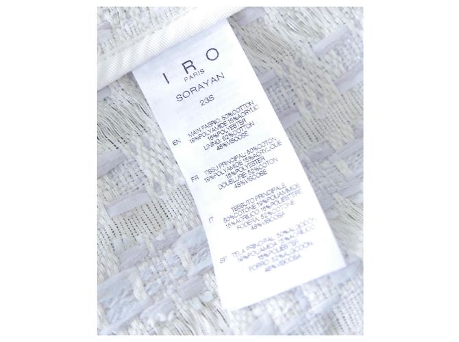 IRO Sorayan Jacke Perlgrau/Creme Roh - Ansicht 8