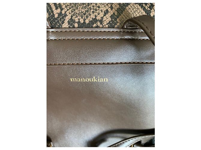 Zaino Alain Manoukian marrone in poliuretano - vista 8