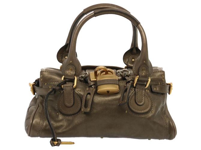 Chloé Borsa a tracolla Chloe Paddington in pelle marrone Auth 73238 - vista 13