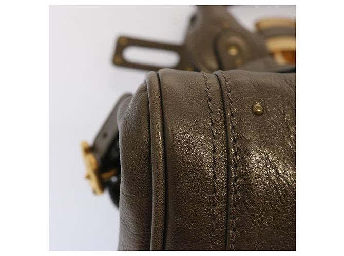 Chloé Borsa a tracolla Chloe Paddington in pelle marrone Auth 73238 - vista 15
