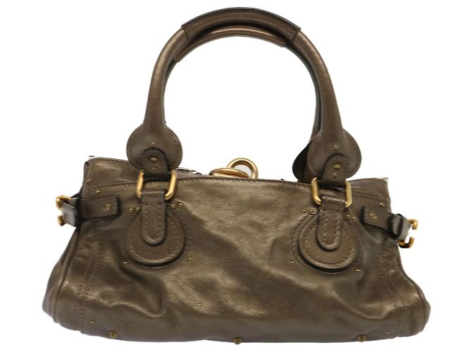 Chloé Borsa a tracolla Chloe Paddington in pelle marrone Auth 73238 - vista 2