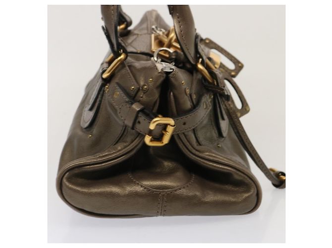 Chloé Borsa a tracolla Chloe Paddington in pelle marrone Auth 73238 - vista 3