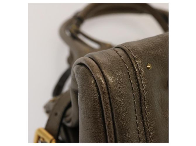 Chloé Borsa a tracolla Chloe Paddington in pelle marrone Auth 73238 - vista 9