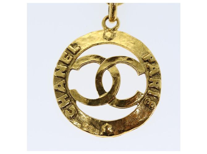 CHANEL Orecchino Metallo Solo Un Lato Oro CC Auth bs13983 D'oro - vista 3