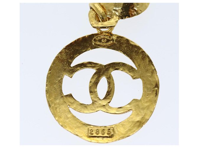 CHANEL Orecchino Metallo Solo Un Lato Oro CC Auth bs13983 D'oro - vista 4