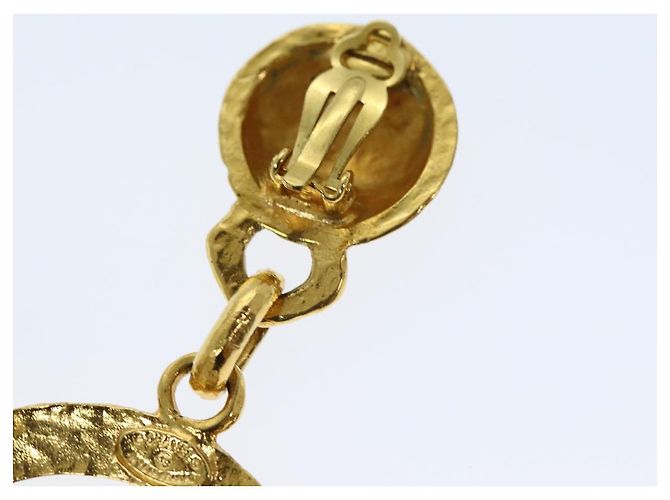 CHANEL Orecchino Metallo Solo Un Lato Oro CC Auth bs13983 D'oro - vista 5