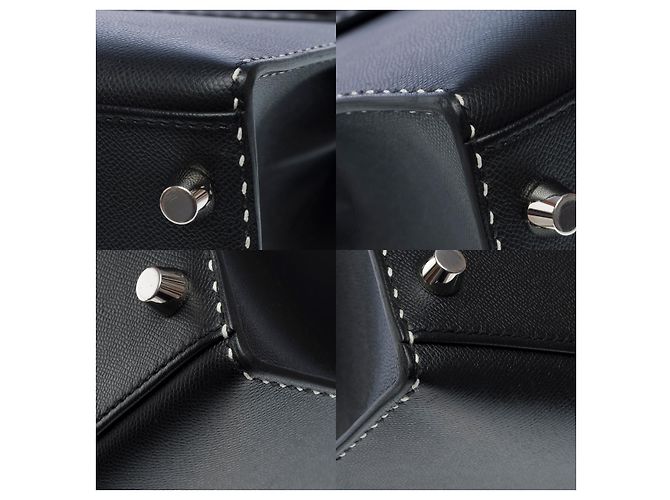 Hermès Sac HERMES Kelly 28 en Cuir Noir - 101899 - vue 12