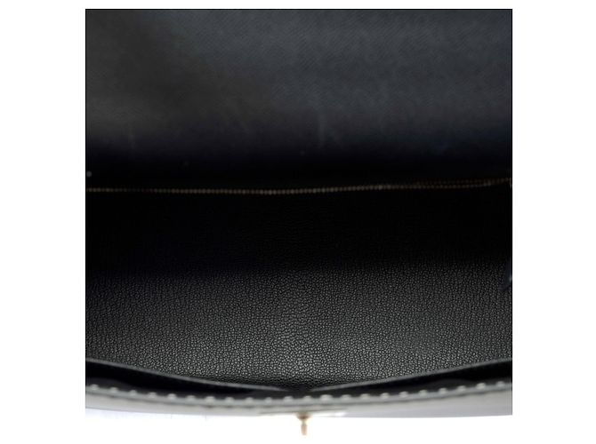 Hermès Sac HERMES Kelly 28 en Cuir Noir - 101899 - vue 9