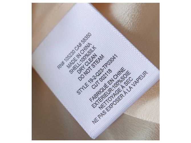 Camicia di seta Joie Eastona Frappe Pesca - vista 6