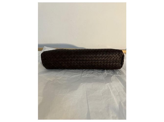 Borsa Bottega Veneta in pelle marrone scuro - vista 3