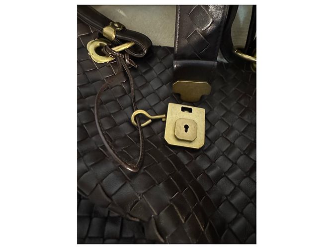 Borsa Bottega Veneta in pelle marrone scuro - vista 6
