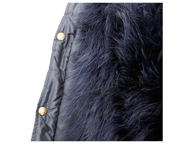 Autre Marque Colección Privada Ermanno Daelli Chaqueta de Seda y Plumas Negro - vista 12