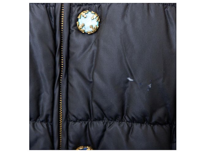 Autre Marque Colección Privada Ermanno Daelli Chaqueta de Seda y Plumas Negro - vista 7