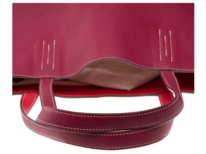 Double sens Hermès Borsa HERMES in Pelle Rossa - 101897 Rosso - vista 10