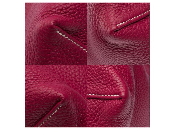 Double sens Hermès Borsa HERMES in Pelle Rossa - 101897 Rosso - vista 12