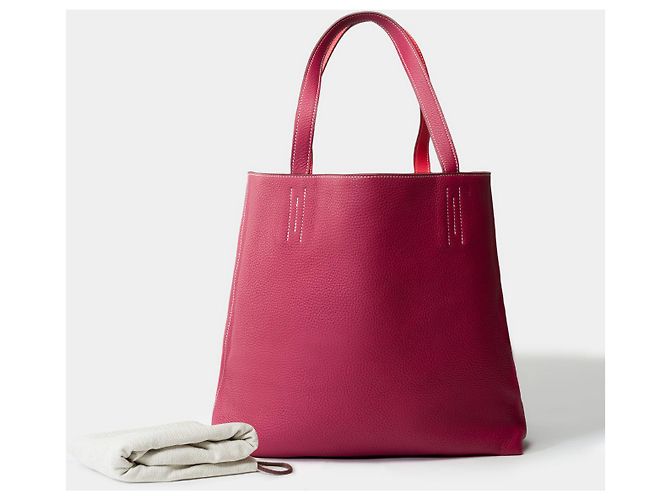 Double sens Hermès Borsa HERMES in Pelle Rossa - 101897 Rosso - vista 2