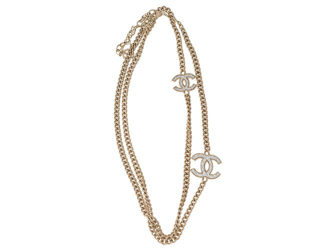 Gioielli CHANEL CC in metallo dorato - 101605 D'oro - vista 3