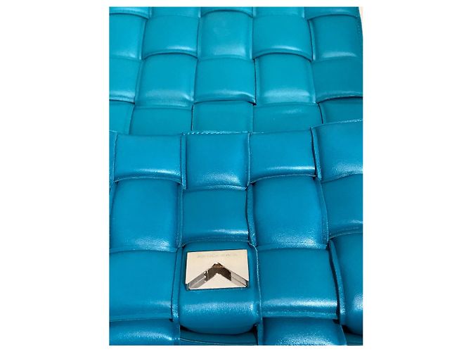BOTTEGA VENETA Borse T. Pelle Blu - vista 7