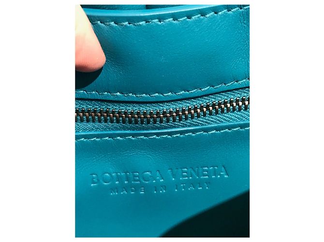 BOTTEGA VENETA Borse T. Pelle Blu - vista 8