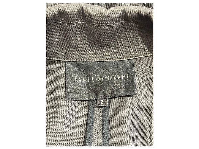 ISABEL MARANT Chaquetas T.International M Algodón Gris - vista 4