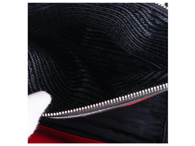 Tote PRADA Handtaschen T. Stoff Schwarz - Ansicht 13
