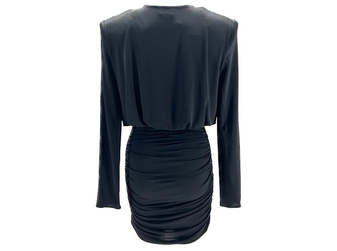 Magda Butrym Kleid T.FR 36 Viskose Schwarz - Ansicht 2