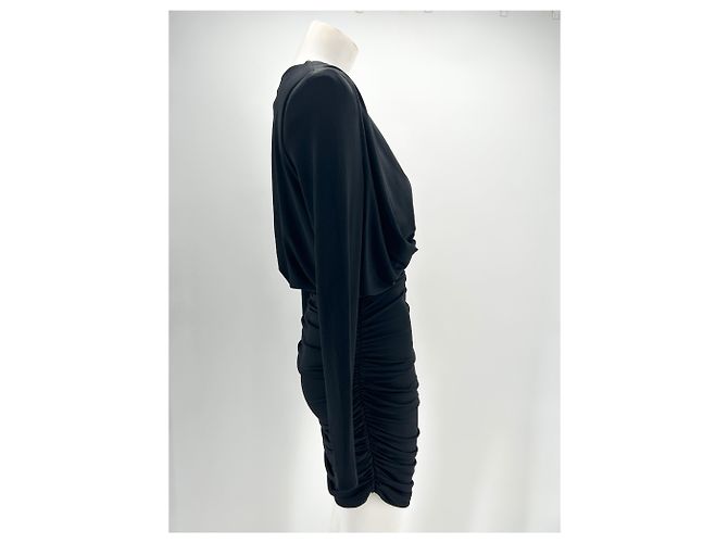 Magda Butrym Kleid T.FR 36 Viskose Schwarz - Ansicht 3