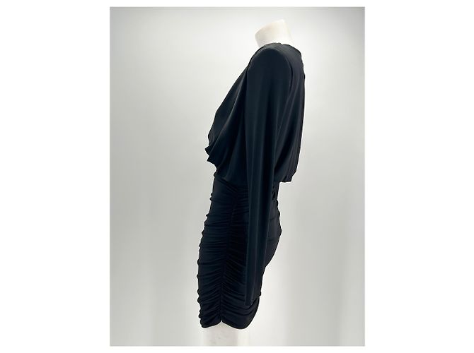 Magda Butrym Kleid T.FR 36 Viskose Schwarz - Ansicht 4