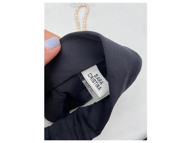 Autre Marque Sara Cristina Badebekleidung T.FR 40 Polyester Schwarz - Ansicht 4