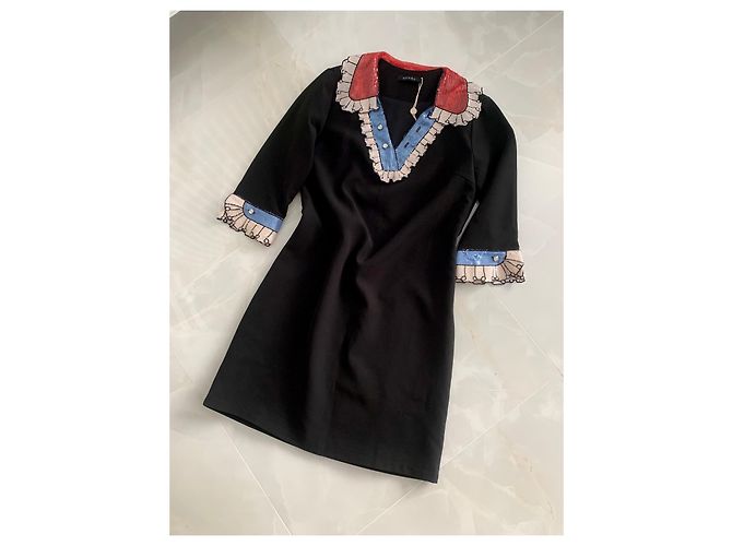 Gucci Kleid aus Baumwolle Schwarz - Ansicht 2