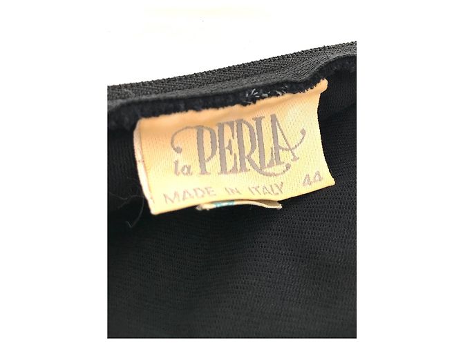 La Perla Kleid ohne Träger mit Korsett. Blau - Ansicht 2