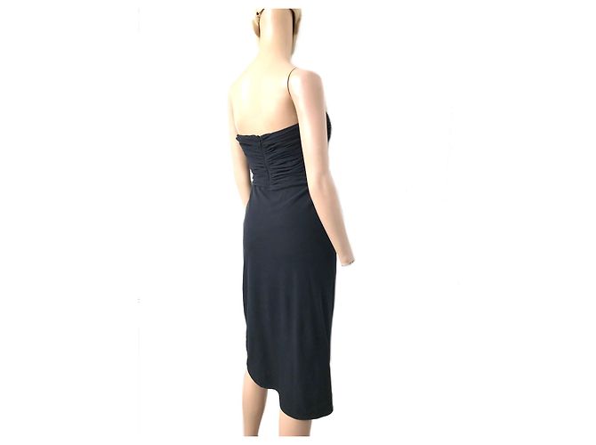La Perla Kleid ohne Träger mit Korsett. Blau - Ansicht 4