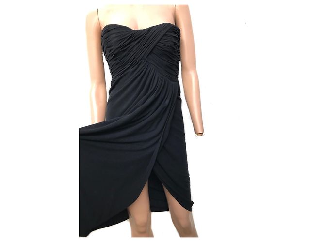 La Perla Kleid ohne Träger mit Korsett. Blau - Ansicht 8